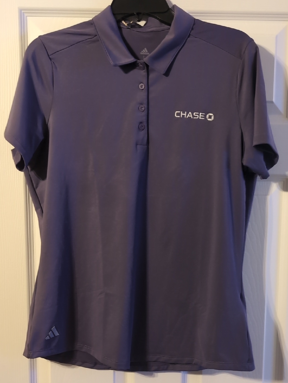 Adidas Purple Performance Tee with Chase Logo